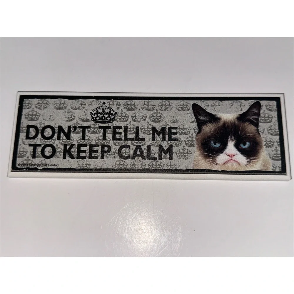 Ganz Grumpy Cat Dont Tell Me To Keep Calm Easel Wall Sign Meme Decor ER000016
